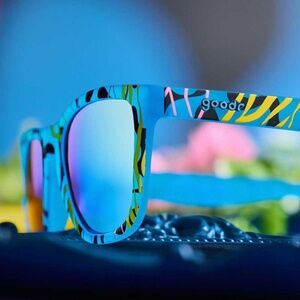 Goodr Boozy Blue Mystery Drink Sunglasses - NWT
